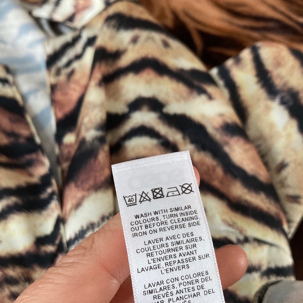 Asos Tiger Print Button Down Blouse - image 4